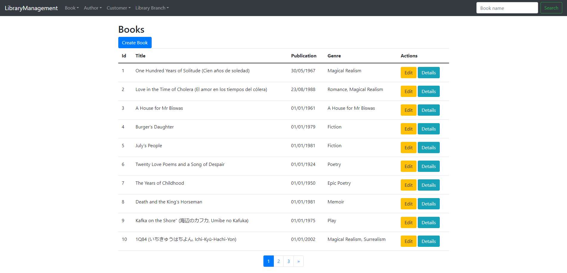 Library Management - View 2