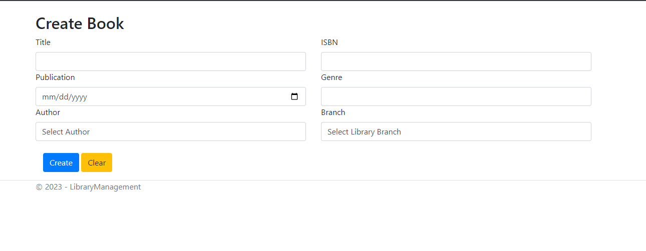 Library Management - View 3